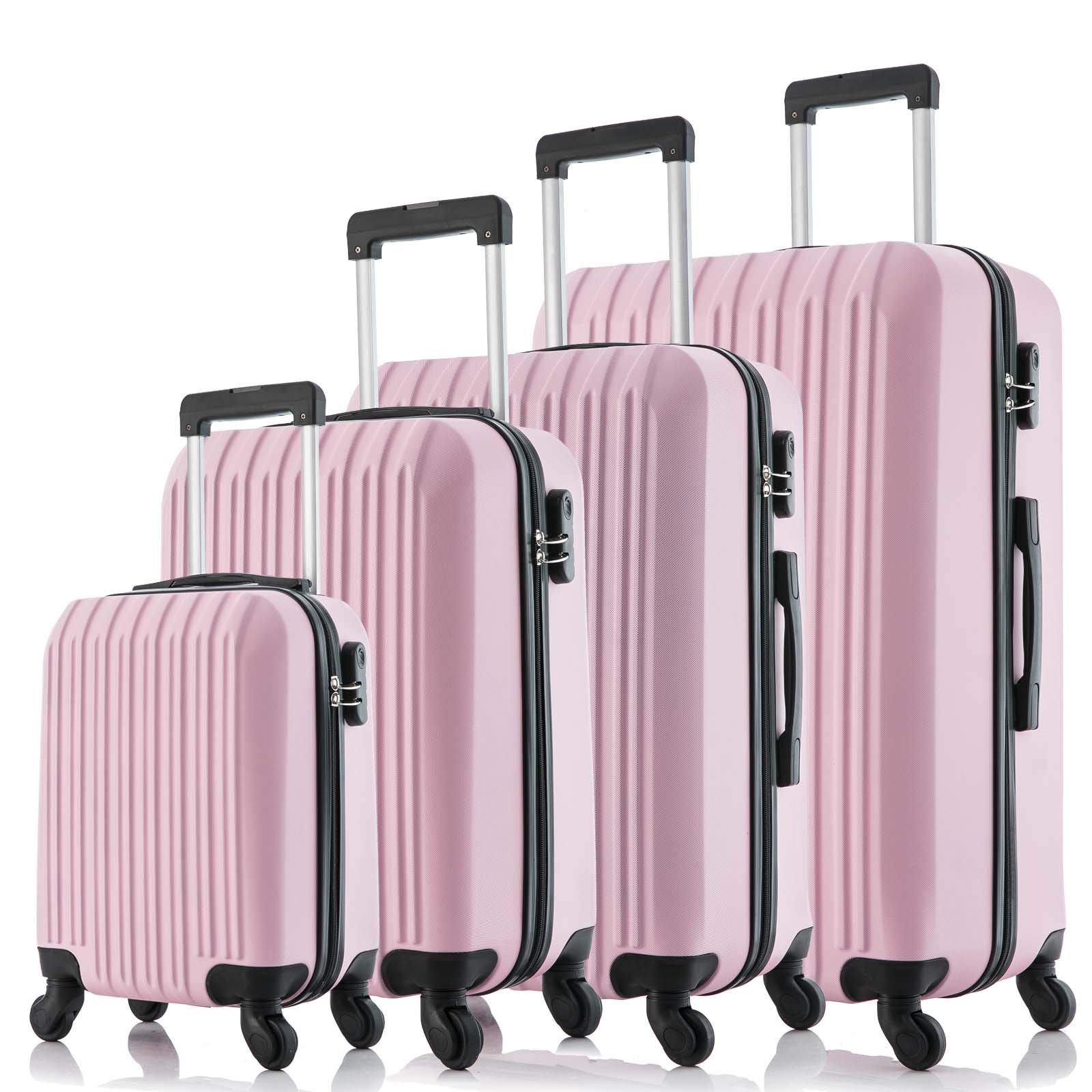 Fridtrip 4 Piece Luggage Sets Hard Shell Lightweight ABS Luggage